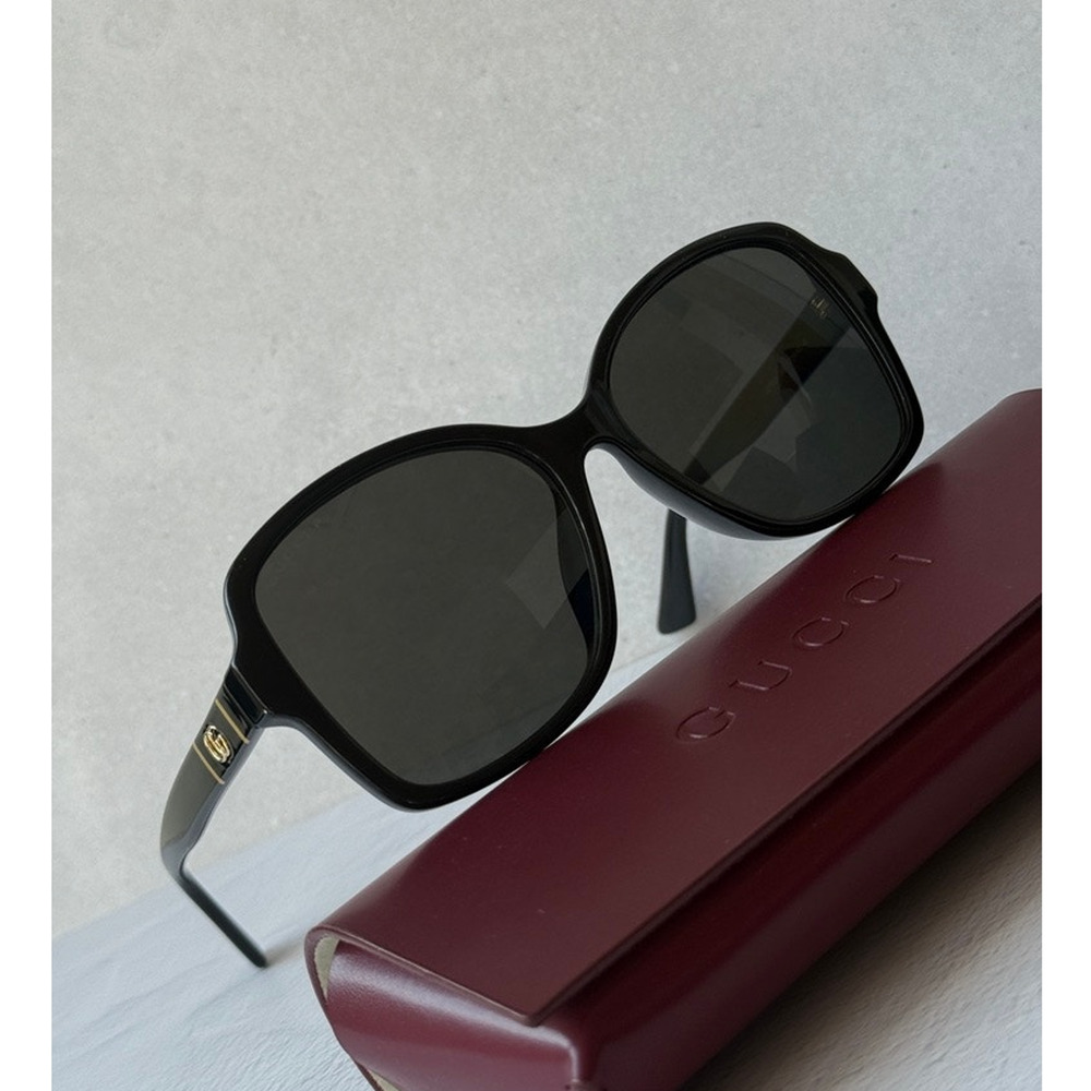 NEW Gucci GG0765SA Black Polarized Marmont Butterfly Sunglasses